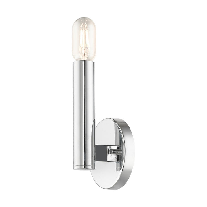 Livex Lighting 51131-05 One Light Wall Sconce, Polished Chrome