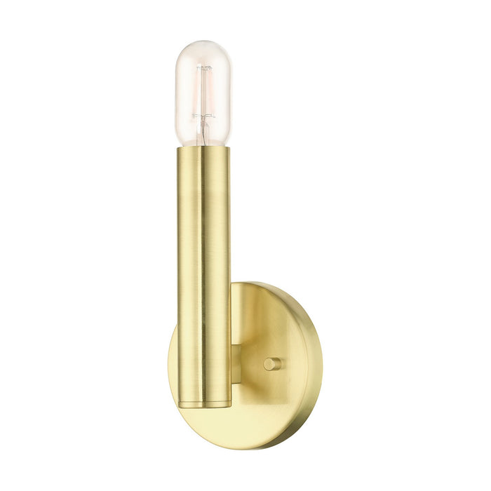 Livex Lighting 51131-12 One Light Wall Sconce, Satin Brass