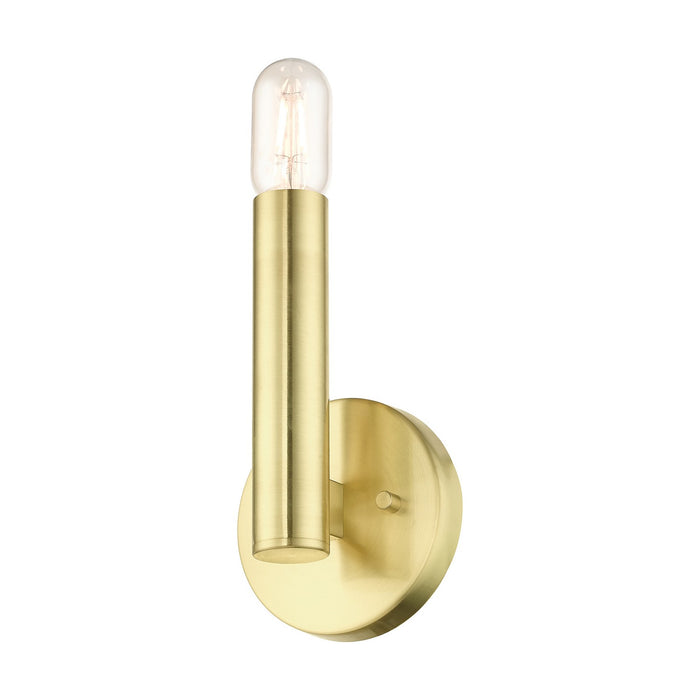 Livex Lighting 51131-12 One Light Wall Sconce, Satin Brass