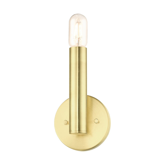 Livex Lighting 51131-12 One Light Wall Sconce, Satin Brass
