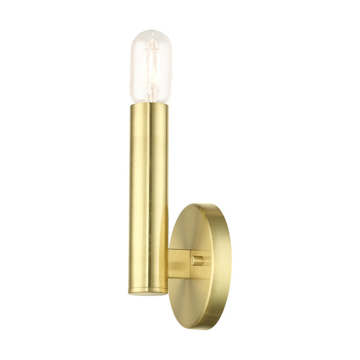 Livex Lighting 51131-12 One Light Wall Sconce, Satin Brass