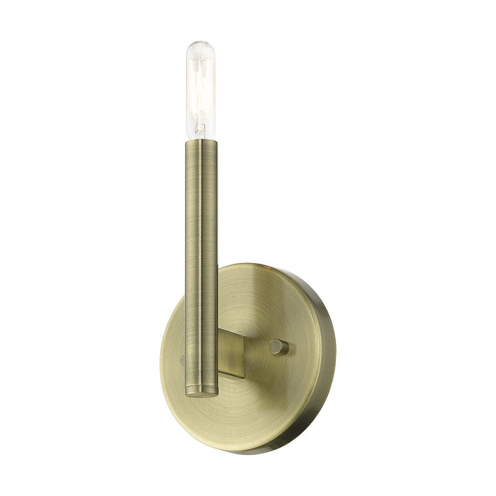 Livex Lighting 51171-01 One Light Wall Sconce, Antique Brass