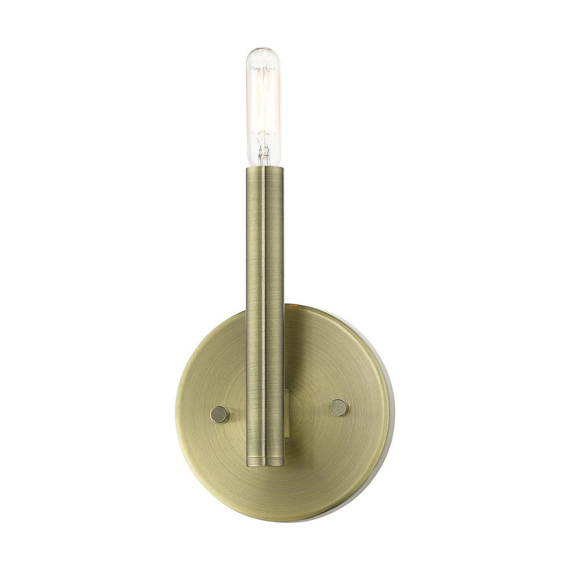 Livex Lighting 51171-01 One Light Wall Sconce, Antique Brass
