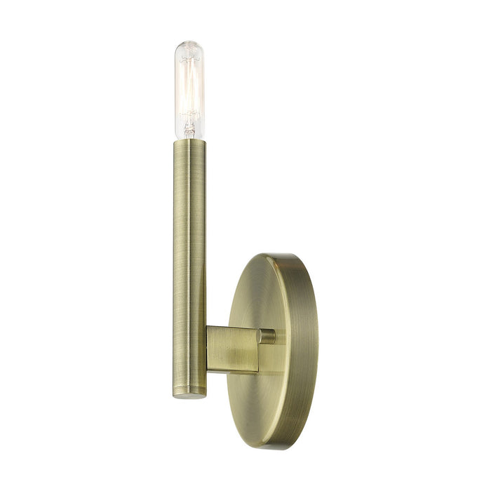 Livex Lighting 51171-01 One Light Wall Sconce, Antique Brass