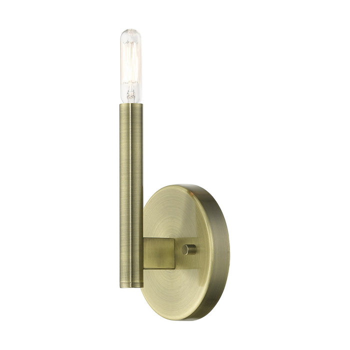 Livex Lighting 51171-01 One Light Wall Sconce, Antique Brass