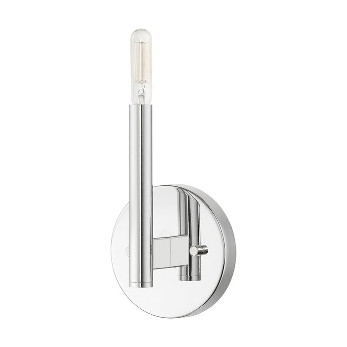 Livex Lighting 51171-05 One Light Wall Sconce, Polished Chrome