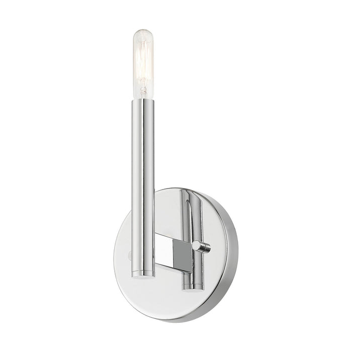 Livex Lighting 51171-05 One Light Wall Sconce, Polished Chrome
