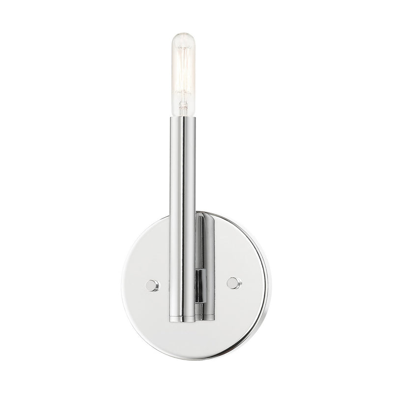 Livex Lighting 51171-05 One Light Wall Sconce, Polished Chrome