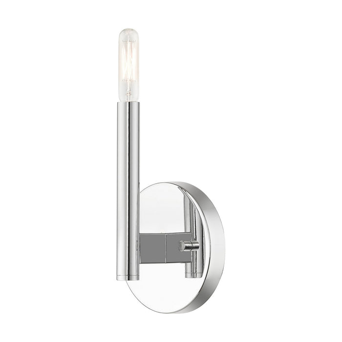 Livex Lighting 51171-05 One Light Wall Sconce, Polished Chrome
