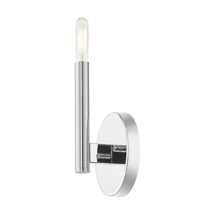 Livex Lighting 51171-05 One Light Wall Sconce, Polished Chrome