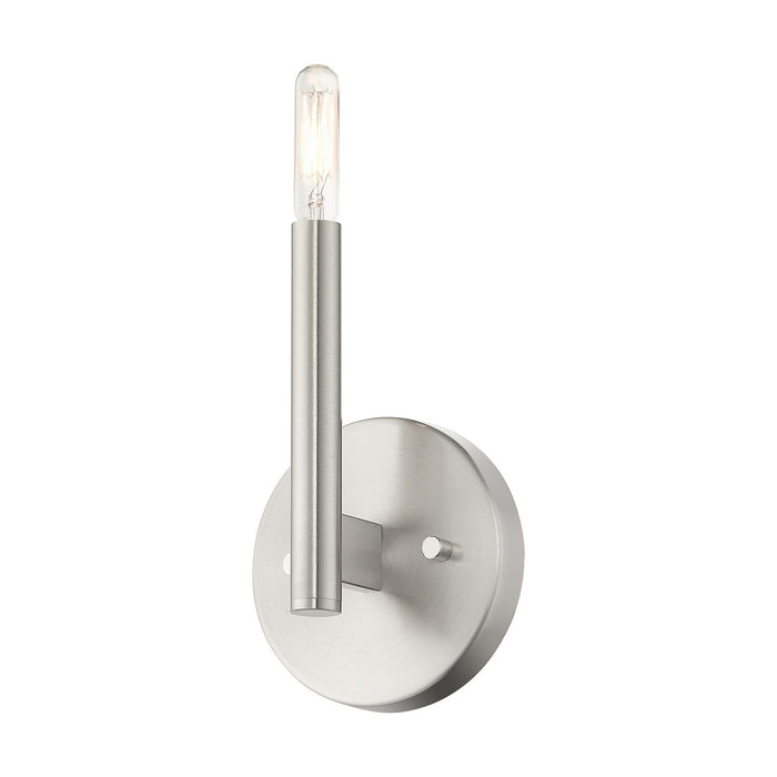 Livex Lighting 51171-91 One Light Wall Sconce, Brushed Nickel