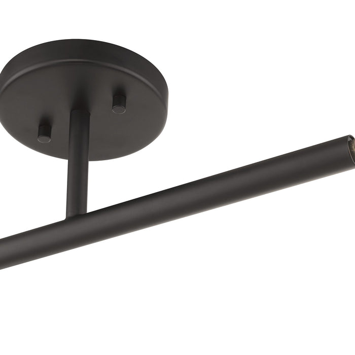 Livex Lighting 51179-07 Two Light Semi-Flush Mount, Bronze
