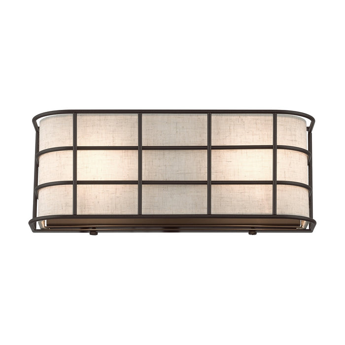 Livex Lighting 55110-92 Two Light Wall Sconce, English Bronze