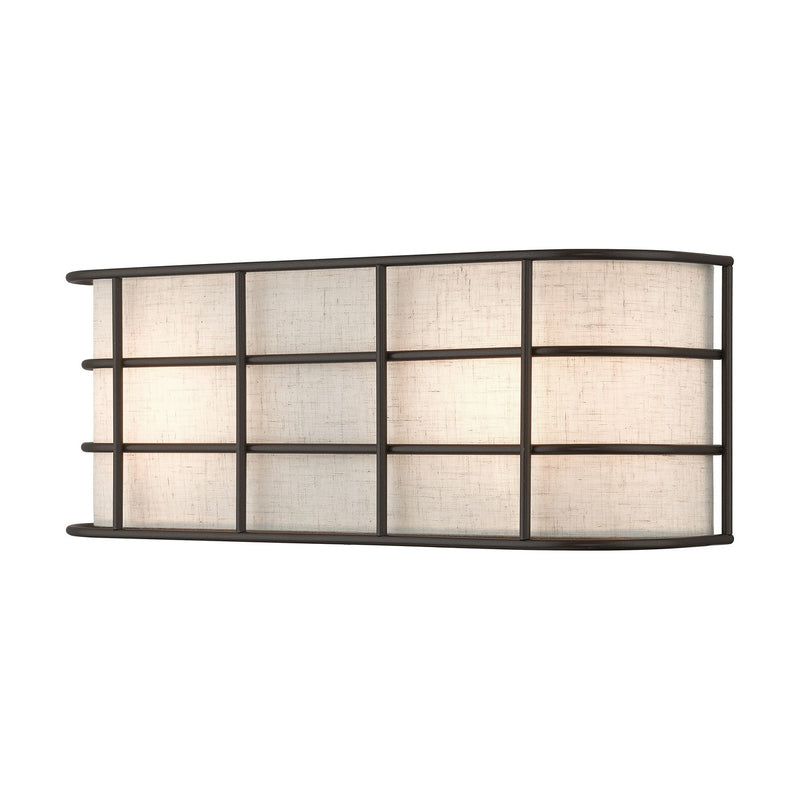 Livex Lighting 55110-92 Two Light Wall Sconce, English Bronze