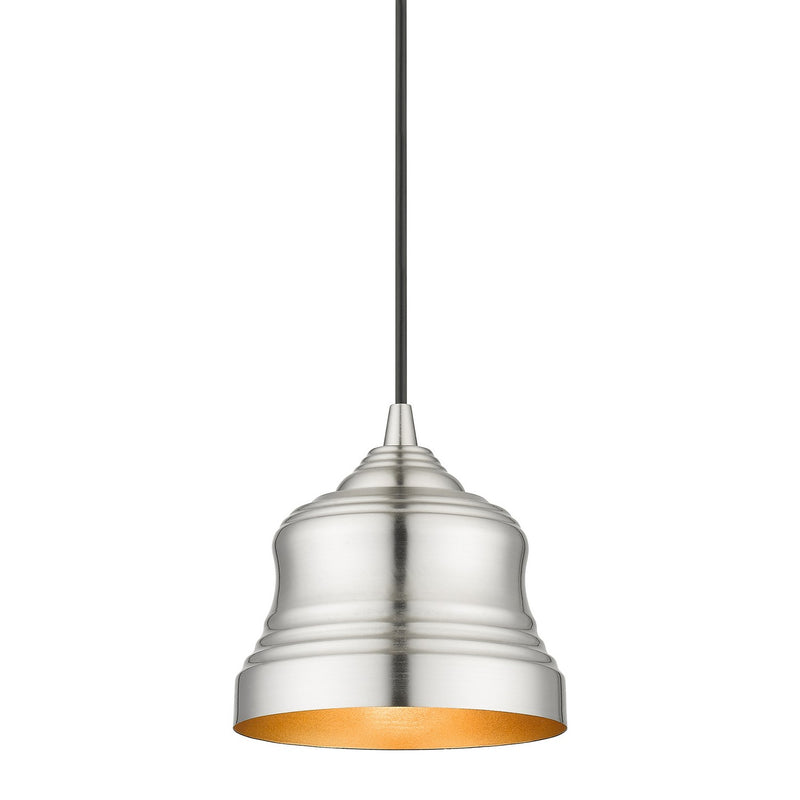 Livex Lighting 55901-91 One Light Pendant, Brushed Nickel