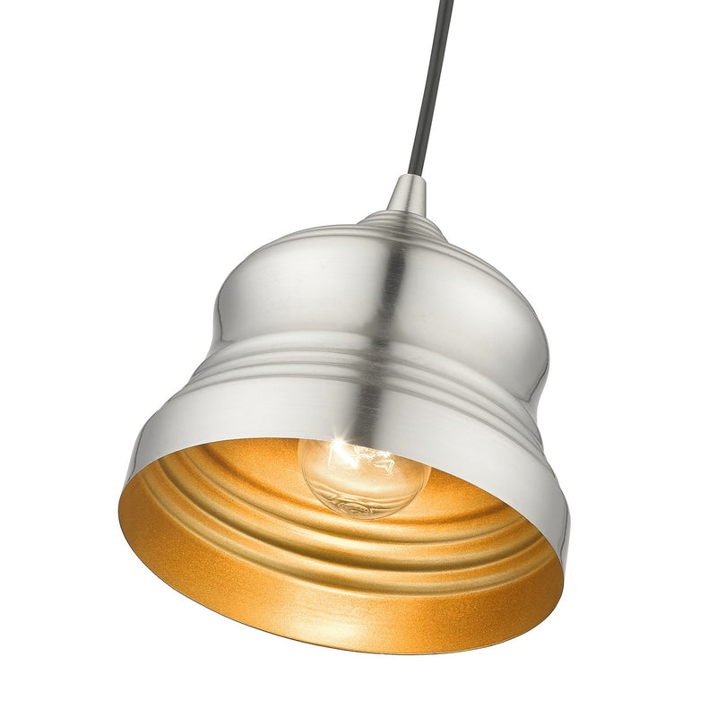 Livex Lighting 55901-91 One Light Pendant, Brushed Nickel