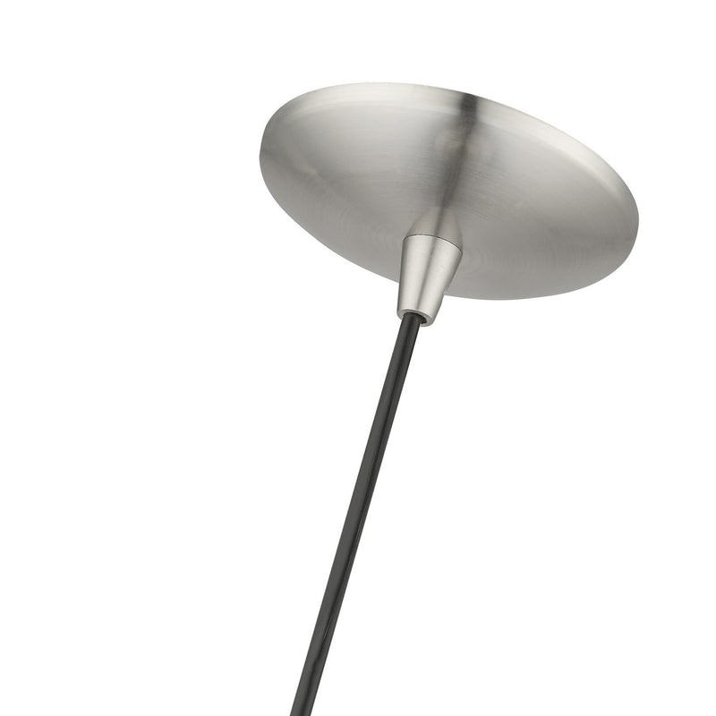 Livex Lighting 55901-91 One Light Pendant, Brushed Nickel