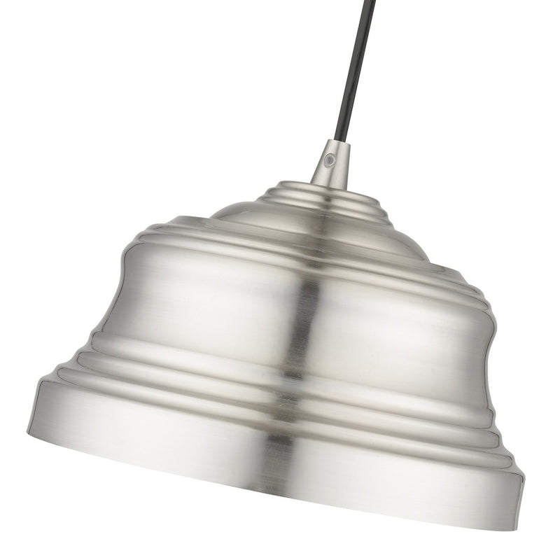 Livex Lighting 55902-91 One Light Pendant, Brushed Nickel