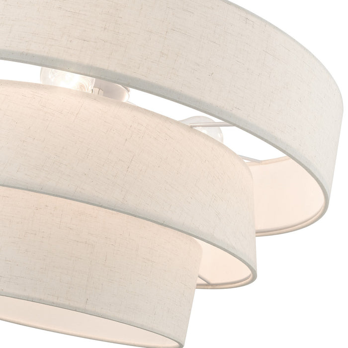 Livex Lighting 56724-01 Four Light Pendant Chandelier, Antique Brass