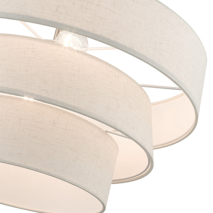 Livex Lighting 56724-91 Four Light Pendant Chandelier, Brushed Nickel