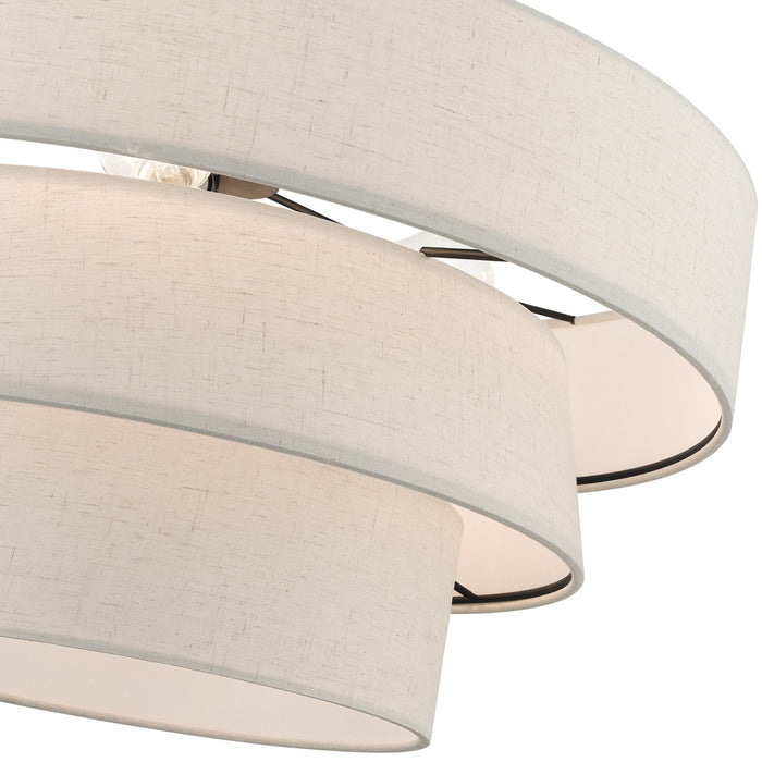 Livex Lighting 56724-92 Four Light Pendant Chandelier, English Bronze