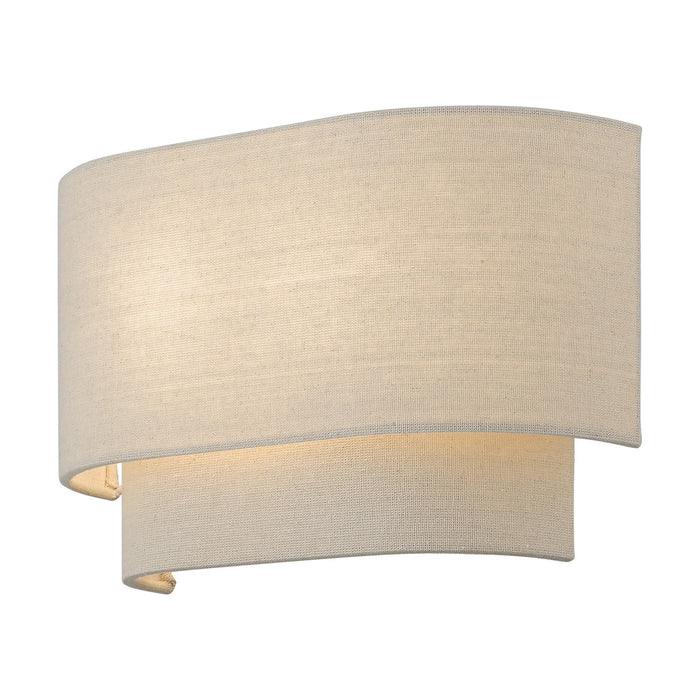 Livex Lighting 58882-48 Two Light Wall Sconce, Antique Gold Leaf