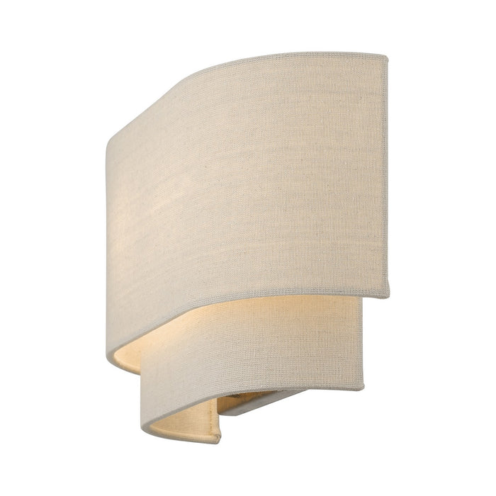 Livex Lighting 58882-48 Two Light Wall Sconce, Antique Gold Leaf