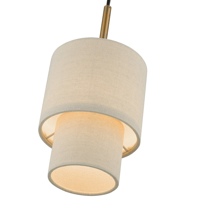 Livex Lighting 58891-48 One Light Mini Pendant, Antique Gold Leaf