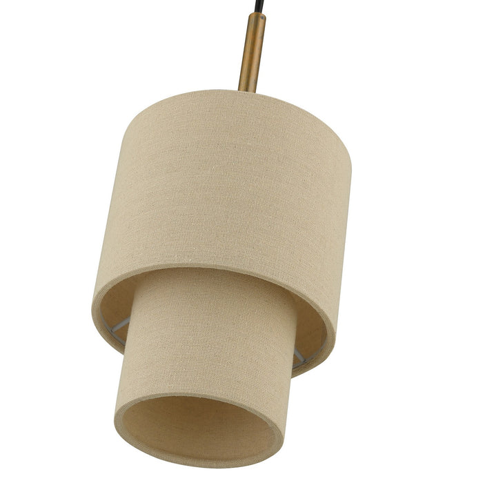 Livex Lighting 58891-48 One Light Mini Pendant, Antique Gold Leaf