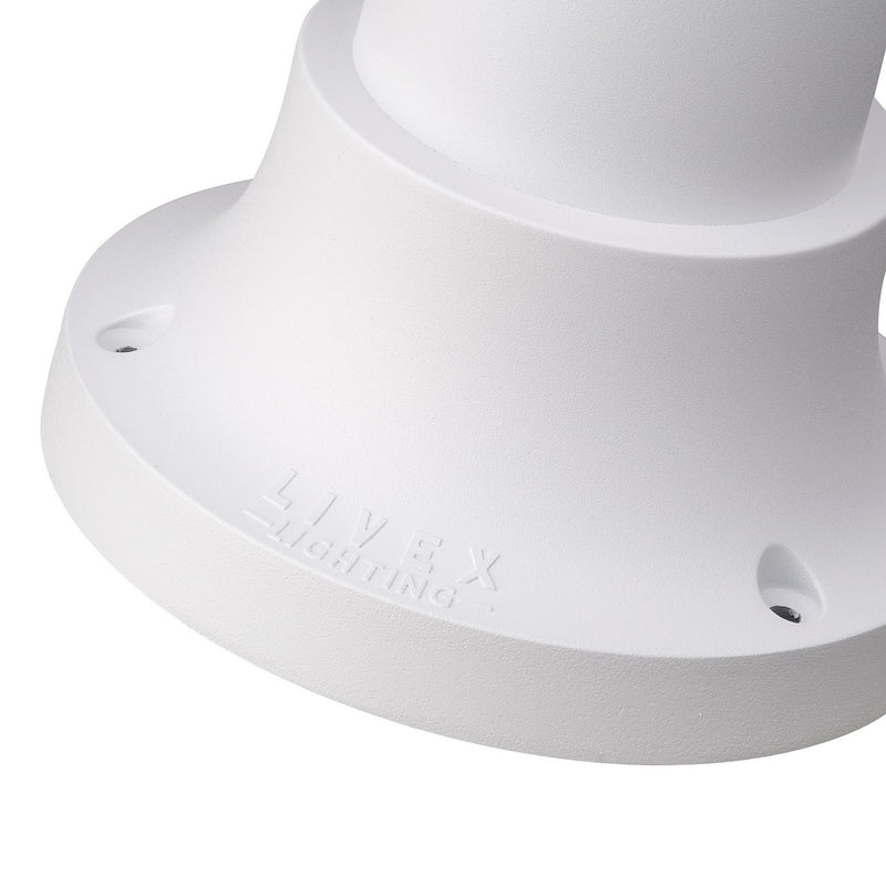 Livex Lighting 78212-13 Pier Mount Adapter, Textured White