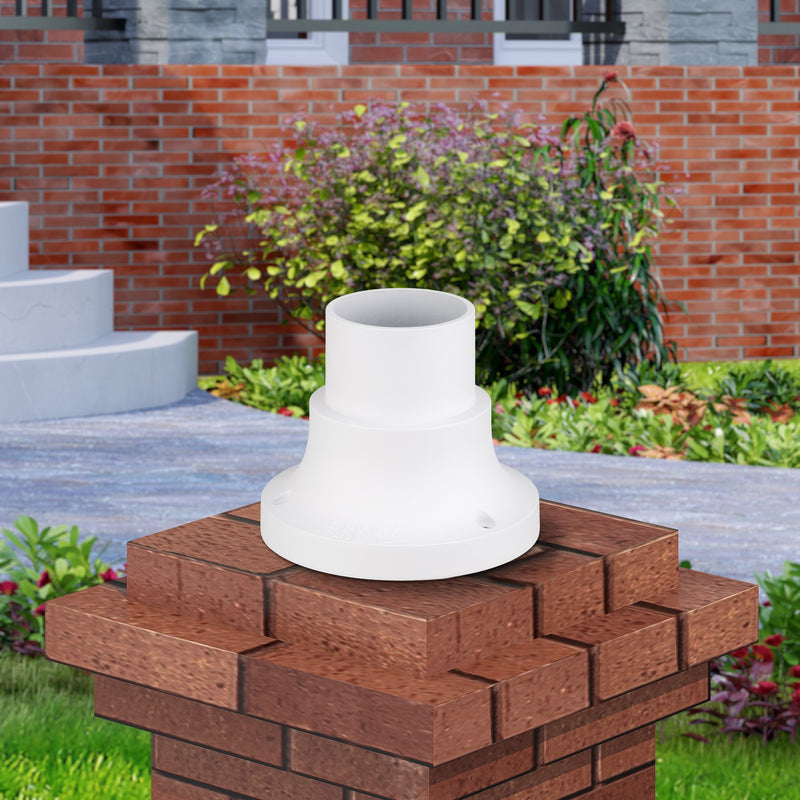 Livex Lighting 78212-13 Pier Mount Adapter, Textured White