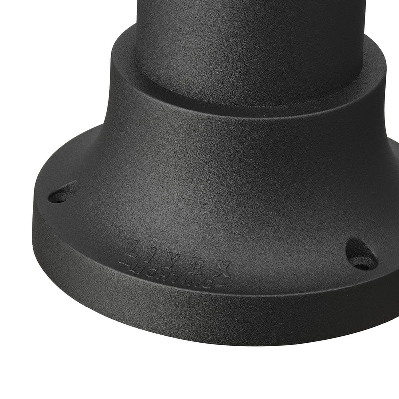 Livex Lighting 78212-14 Pier Mount Adapter, Textured Black