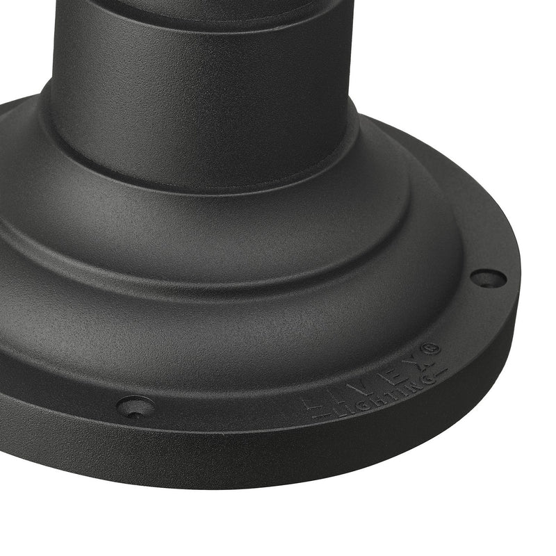 Livex Lighting 78216-14 Pier Mount Adapter, Textured Black