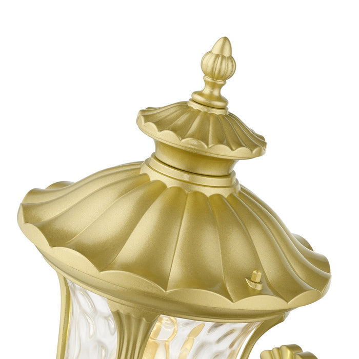 Livex Lighting 7852-33 One Light Outdoor Wall Lantern, Soft Gold