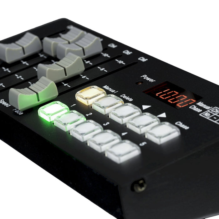 American Lighting DMX-RGBW-30CH Slider Controller, Black