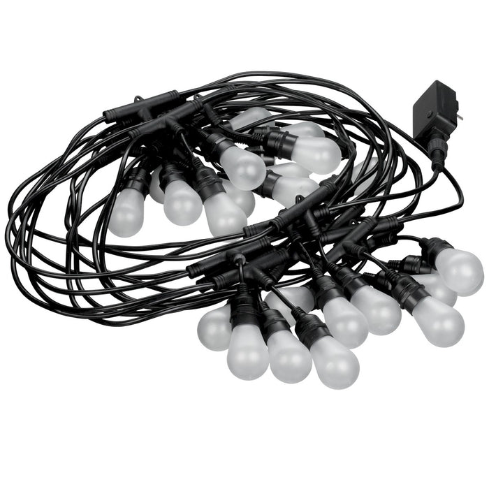 American Lighting SPKPL-PVLSF-24-24-BK Pavilion String Lights Rgbw, Black