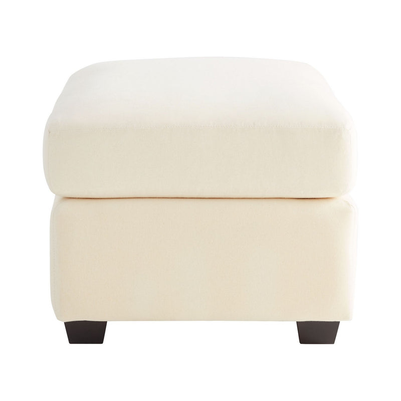 Cyan 11452 Ottoman, White - Cream