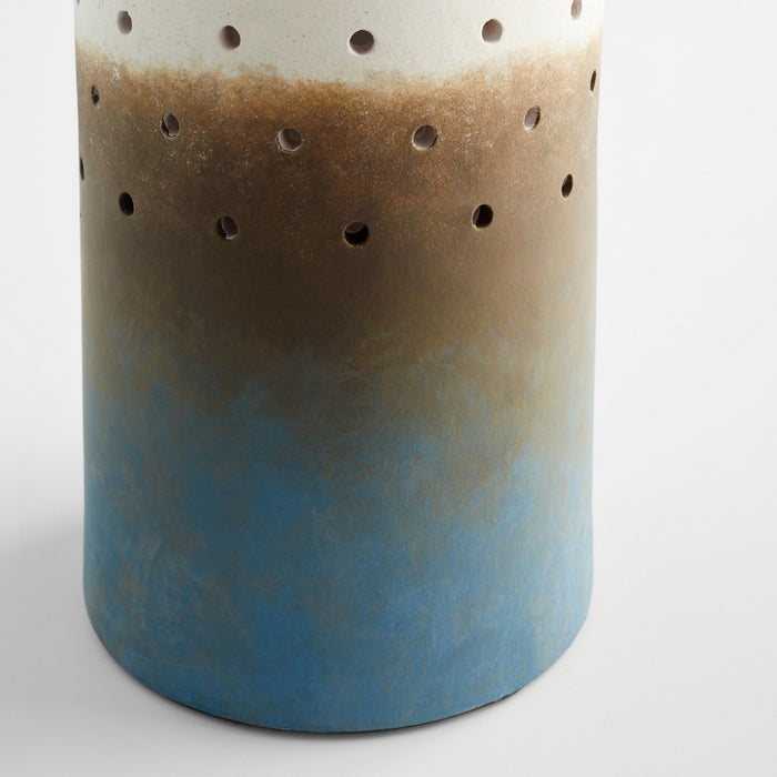 Cyan 11545 Vase, Grey And Navy Ombre