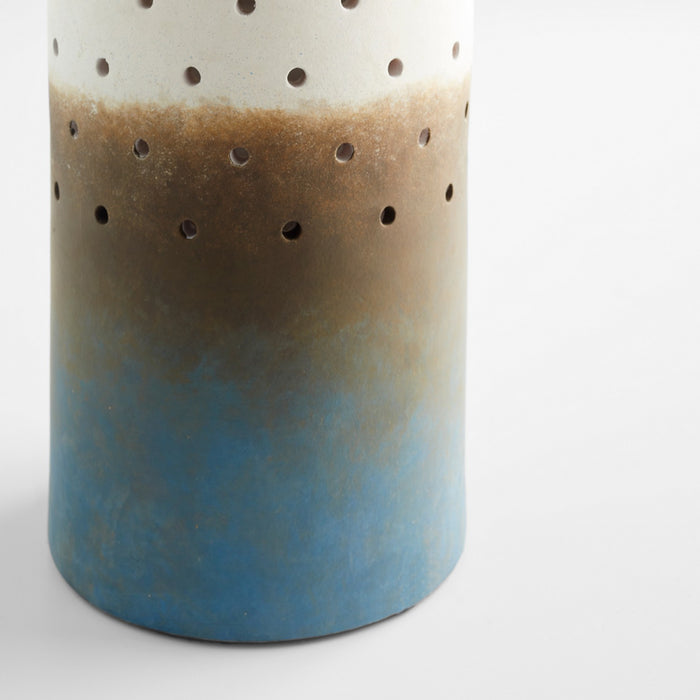 Cyan 11546 Vase, Grey And Navy Ombre