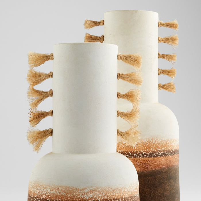 Cyan 11547 Vase, Ombre And Jute