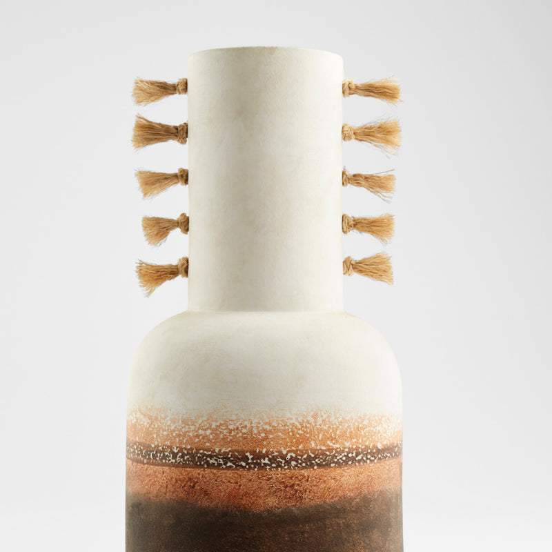 Cyan 11548 Vase, Ombre And Jute