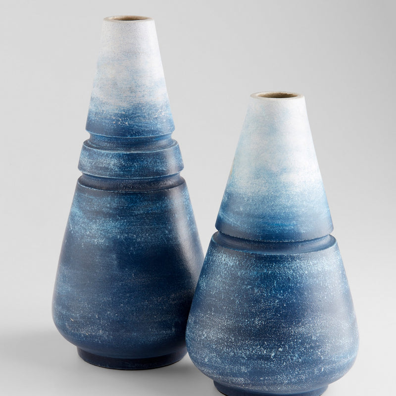 Cyan 11549 Vase, Blue Ombre