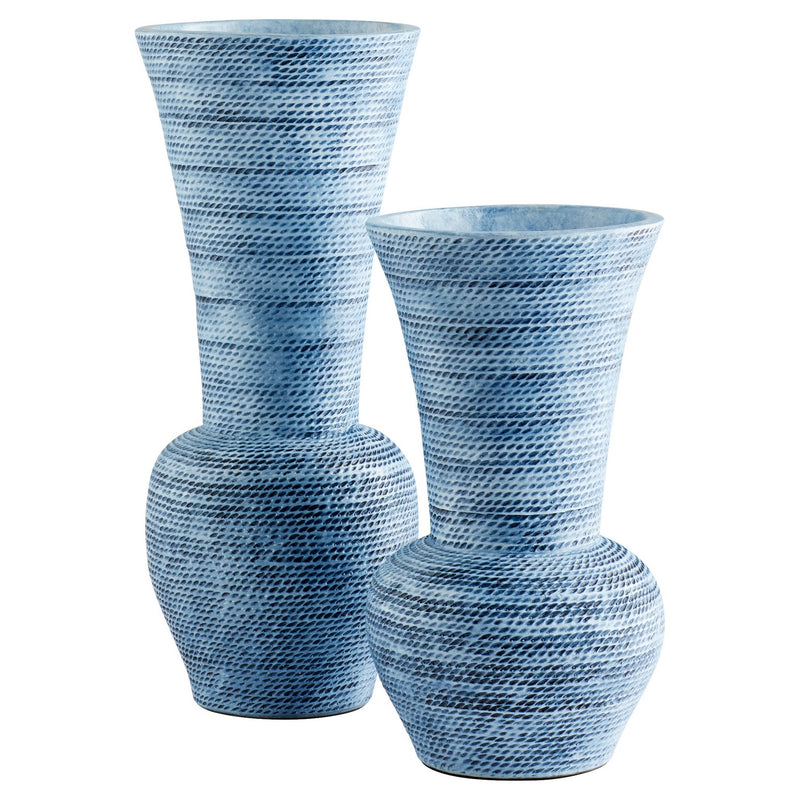 Cyan 11551 Vase, Blue Ombre