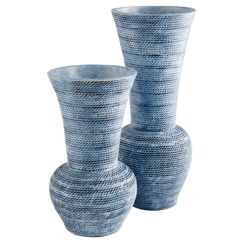 Cyan 11551 Vase, Blue Ombre