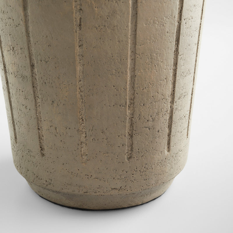 Cyan 11556 Vase, Matt Grey