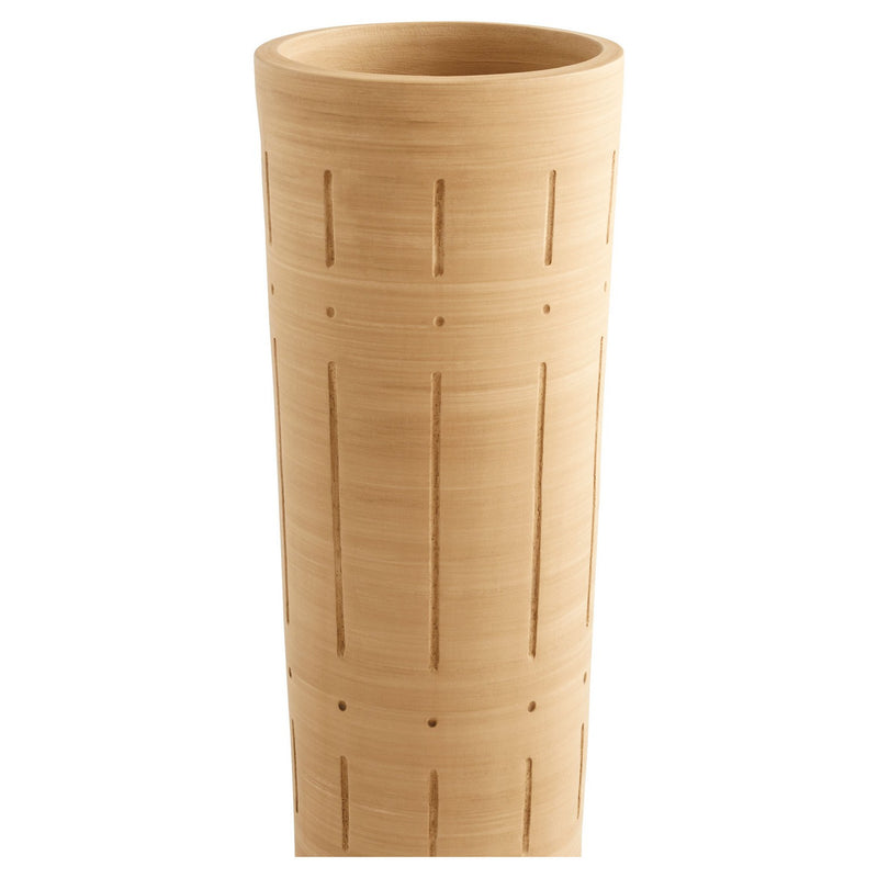 Cyan 11558 Vase, Matte Taupe Grey