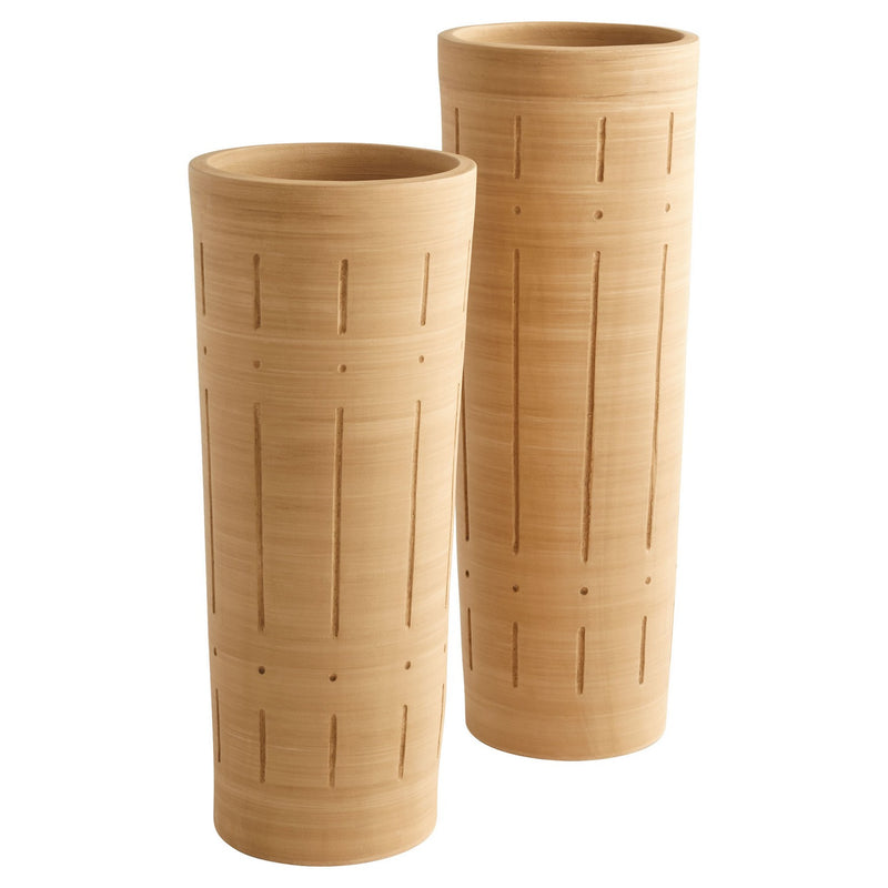 Cyan 11558 Vase, Matte Taupe Grey