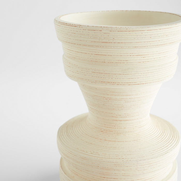 Cyan 11559 Vase, Latte White