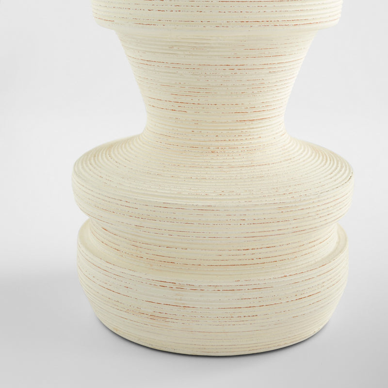 Cyan 11559 Vase, Latte White