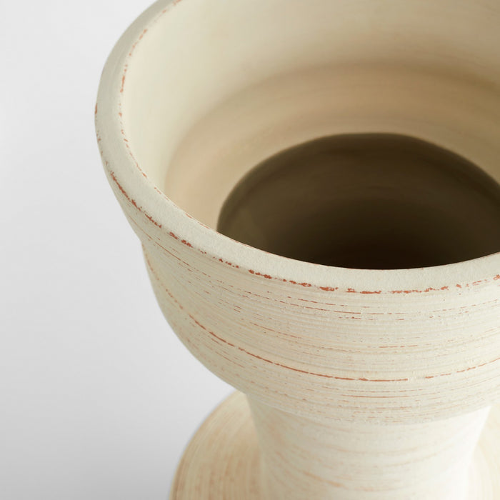 Cyan 11560 Vase, Latte White